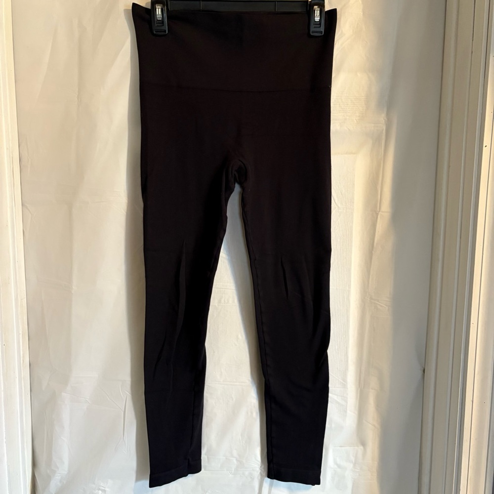 Spanx Look at Me Now Seamless Leggings Womens‎ Medium Black Athleisure Stretch